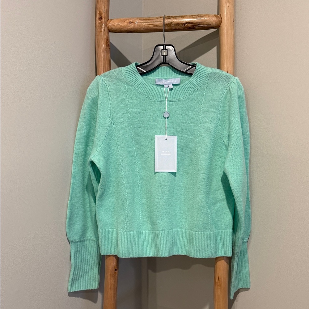 Hill House Light Green Crew Neck Sweater
